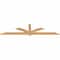 Ekena Millwork Redmond Smooth Timber Gable Bracket, Western Red Cedar, 84"W x 21"H x 1 1/2"D x 3 1/2"F, 6/12 Pitch GBW084X21X0204RED00SWR - alternate 5